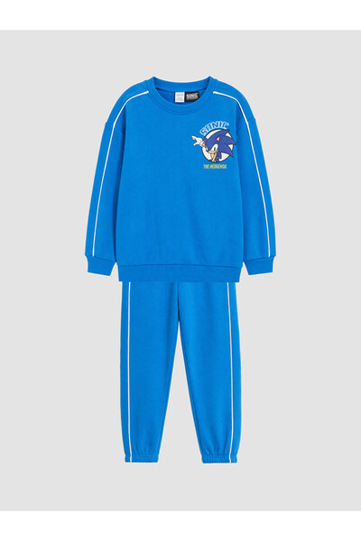 LC Waikiki Rmz Gi̇yi̇m Farkiyla Sonic Printed Boys' Set