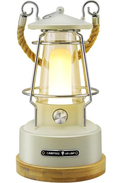 Generic فانوس تخييم محمول بإضاءة LED، 370 لومن، قابل للتعتيم، يعمل بالبطارية،...