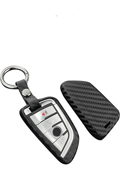 GENERAL Rubber Key Fob Cover Case Shell with Extra Keychain for Toyota Nissan...