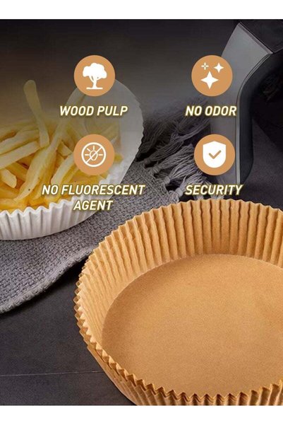 Genericc 50 Piece Air Fryer Round Nonstick Steamer Pads High Quality Parchmen...
