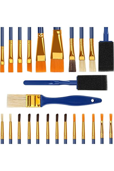 Generic Halobios Painting Brushes, 25 All Purpose Paint Brushes Bulk Painting...
