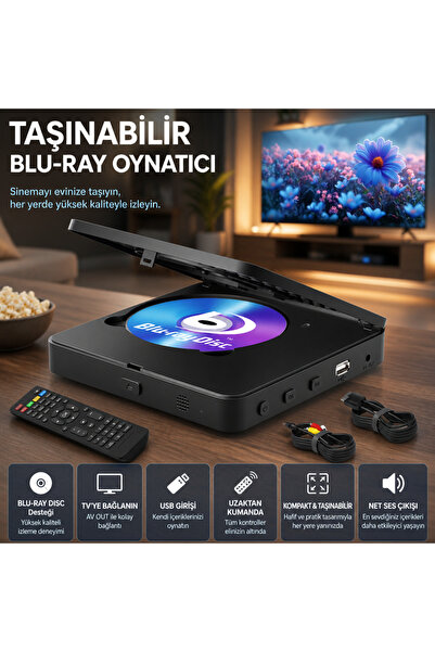 JRIHZ Blu-ray/DVD Oynatıcı "Disk ve USB Arşivinizi Tek Cihazda Açın"