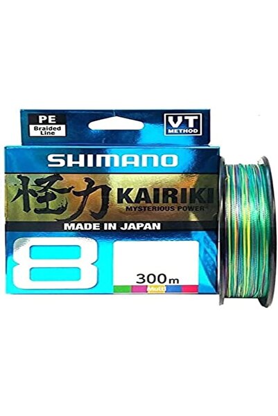 Shimano Kairiki 8, 300 Metres, Multicolour, Braided Fishing Line, 59WPLA68R2