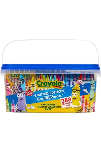 Generic Crayola Crayon Tub – Limited Edition Colors (288ct), Bulk Coloring Cr...