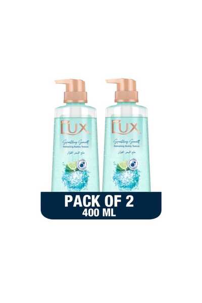 LUX Sparkling Sea Salt Refreshing Bubbly Texture Body Wash 2 x 400 ml