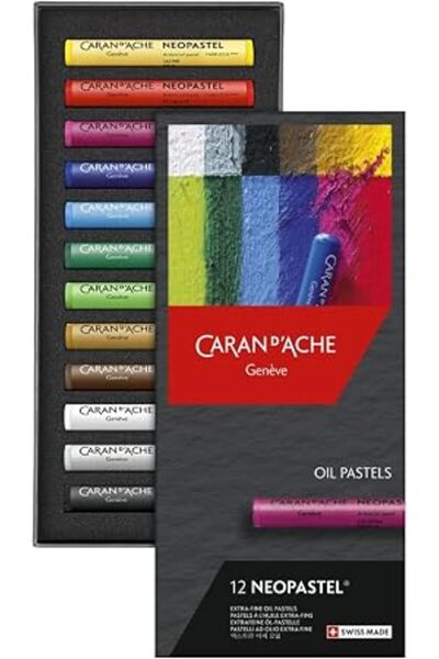 Generic Caran D'ache - Neopastel Artist Oil Pastels - Set of 12 (7400.312)