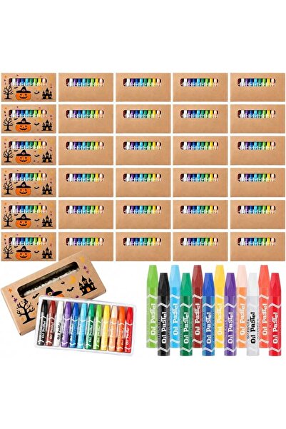 Generic 30 عبوة من ألوان الباستيل الزيتية من Ctosree، 12 لونًا قابلة للغسل، ل...