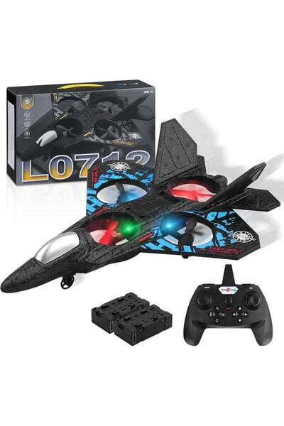 DEEFUP RC Aeroplane 2.4GHz Remote Control Fighter Plane with Lights | EPP Foa...