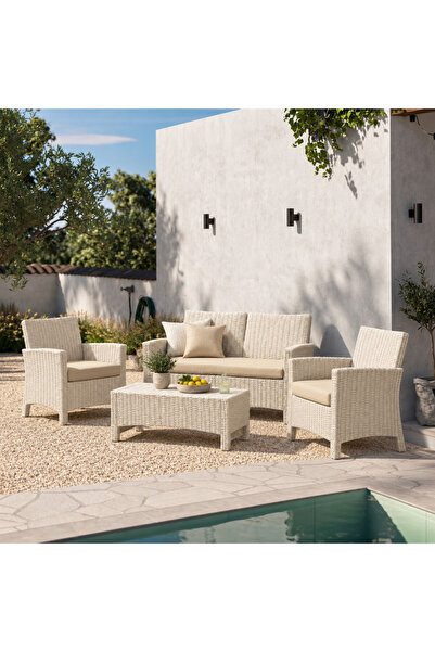 Top Plastic RATTAN1 PF501 SET - 4 Seaters