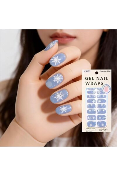 BlinkingNails لاصقات أظافر بدون جل UV، شرائط طلاء أظافر ذاتية اللصق للنساء، ط...