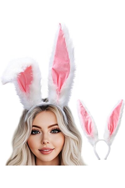 ASKIND Bunny Ears Headband, Rabbit Ears Headbands, Furry Party Hairband Costu...
