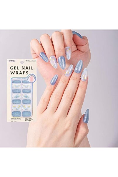 BlinkingNails لاصقات أظافر بدون جل UV، شرائط طلاء أظافر ذاتية اللصق للنساء، ط...