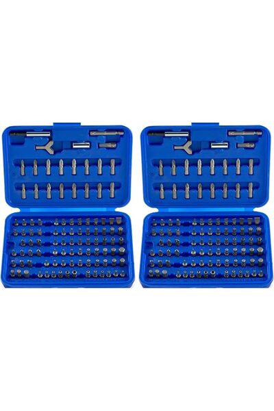 NEİKO 10048A Security Bit Set 100-Piece Set Cr-V Steel 1/4-inch Adapters Phil...