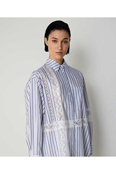 Machka DANTEL MIX ÇİZGİ DESEN GÖMLEK