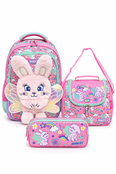 WANDER BAG Bubbles 3’lü Mu-9674 Okul Çantası Seti Sırt Çantası Beslenme Çanta...