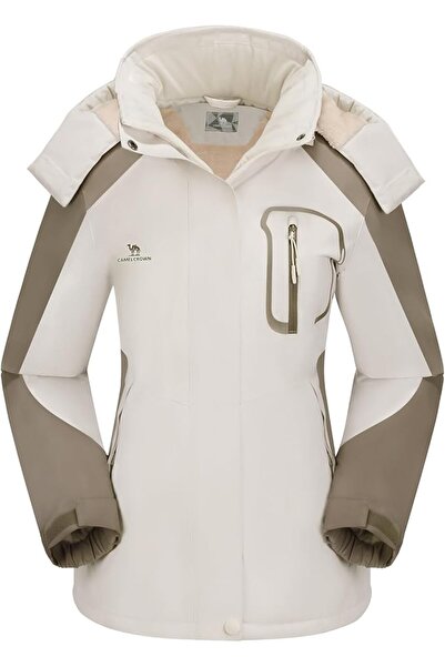 CAMEL CROWN Women's Ski Jacket Winter Snow Coat Warm Fleece Mountain Waterpro...