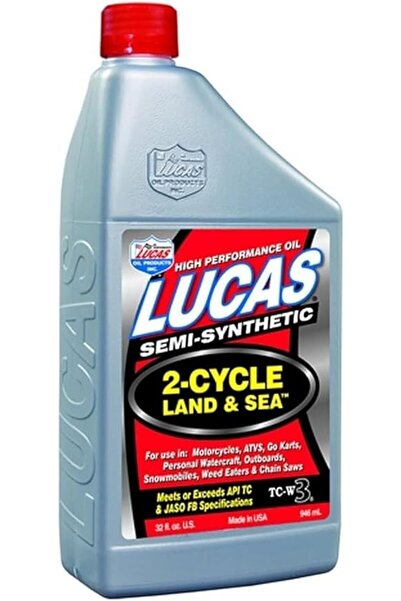 Lucas Oil زيت سي إم إي-واي دبليو 3 شبه صناعي للدراجات النارية ثنائية الأشواط ...