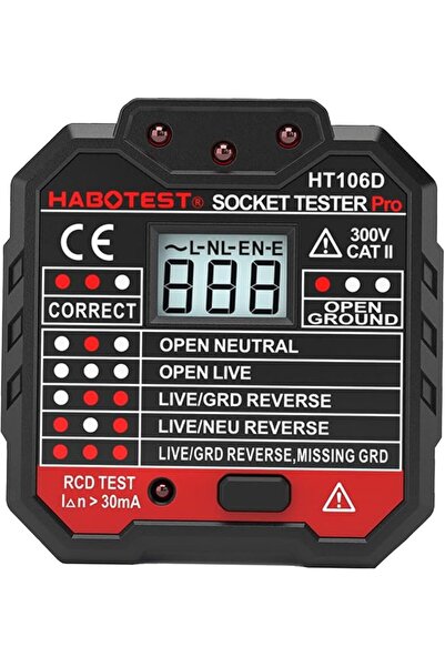 Morelian Outdoor Morelian Advanced RCD Electric Socket Tester Automatic Neutr...