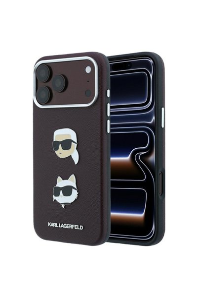 Karl Lagerfeld Husa Telefon Karl Lagerfeld, iPhone 17 Pro / iPhone 18 Pro, Bordo
