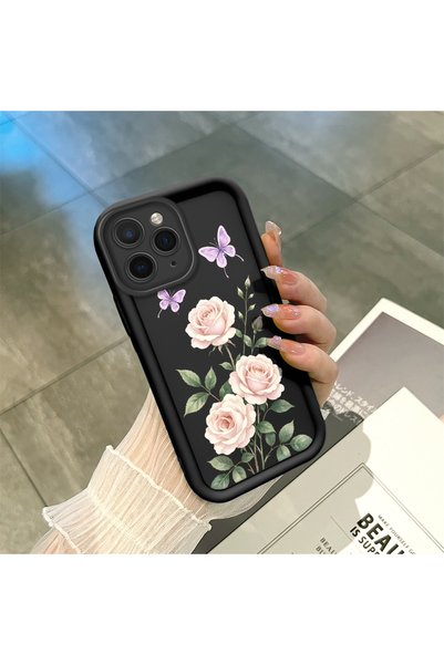 CHICASELUX حافظة هاتف متوافقة مع هاتف iPhone 11 Pro Max بنمط الورود والفراشات...