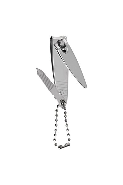 DD SHOP Unghiera Metalica Argintie cu Pila & Lant 5.5cm - Unghiere, Cosmetice...