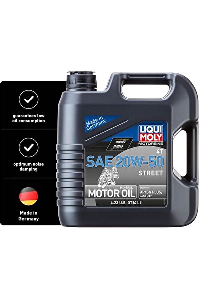 Liqui Moly زيت محرك للدراجات النارية 4T SAE 20W-50 ستريت |   4 لتر |   زيت مح...