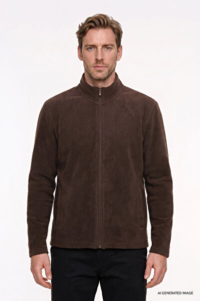 AC&Co / Altınyıldız Classics Men's Dark Brown Anti-Pilling Non-Pilling Standa...