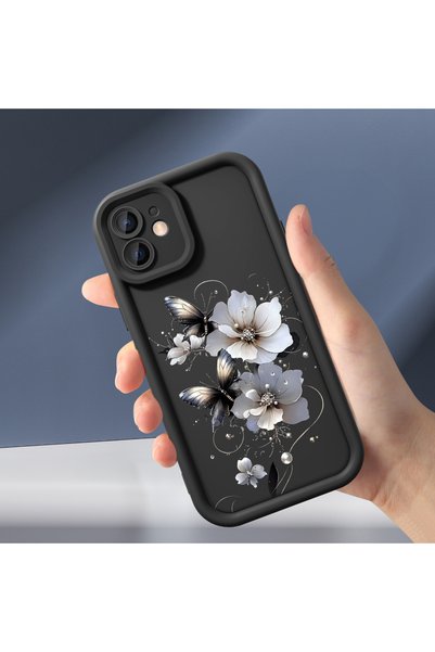 CHICASELUX Vivo Y29 4g Compatible Flower and Butterfly Pattern Phone Case, Silicone Shockproof