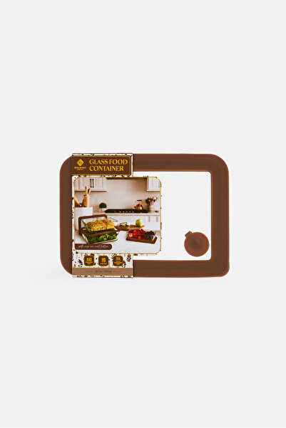 Gourmet Glass Food Container 700 ml, Dark Tan
