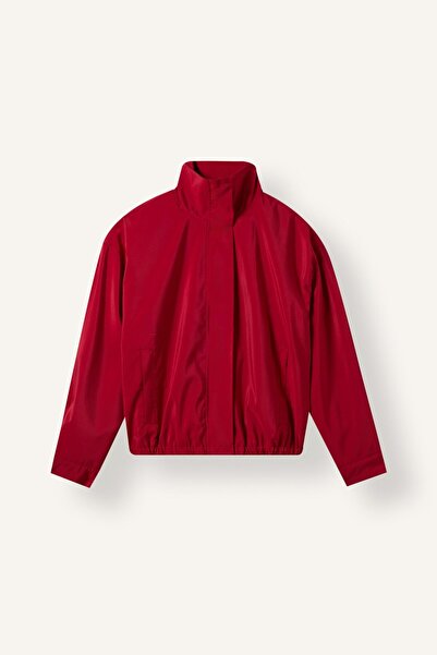 DeFacto Dik Yaka Astarlı Beli Lastikli Bengalin Blazer Ceket J0013AX26AU