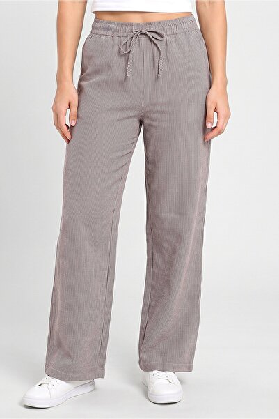 Brave Soul Women Regular Fit Stripe Wide Leg Pants, Multicolor