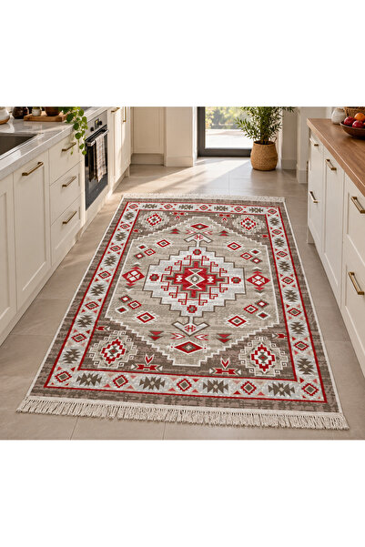 Safir Kilim Gold Kalite,Modern Özel Tasarım, Çift Taraflı Saçaklı Dokuma Kili...