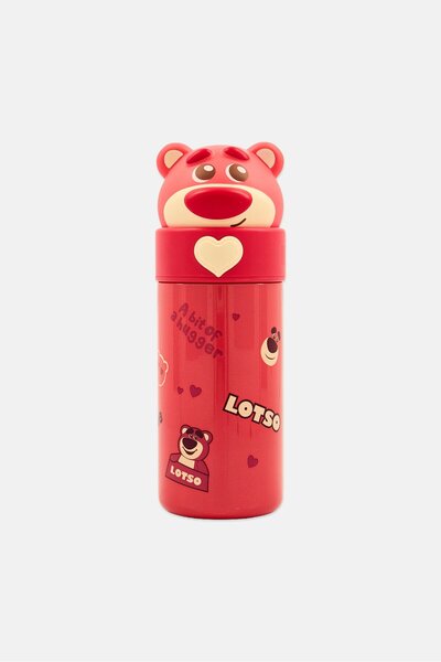 Disney Pixer Toy Story Lotso Stainless Steel Flask 350 ml, Pink