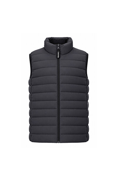 Calvin Klein Stretch Puffer Vest CM355480-IRO Erkek Yelek Gri