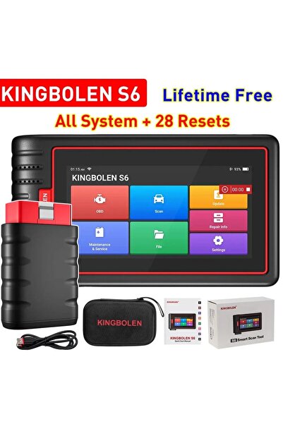 KİNGBOLEN Tester de diagnosticare auto S6, tabletă Android 10, diagnosticare ...