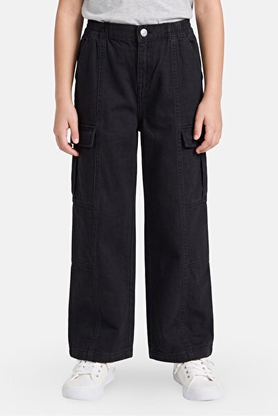 Levi's Kids Girl Plain Cargo Pants, Jet Black