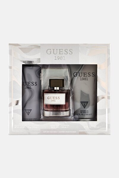 Guess Men 3 Pcs Eau De Toilette Parfum Gift Set, 100ml