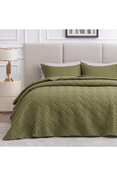 Love's cabin Quilts for Queen Bed Blue Bedspreads - Soft Bed Summer Quilt Lig...