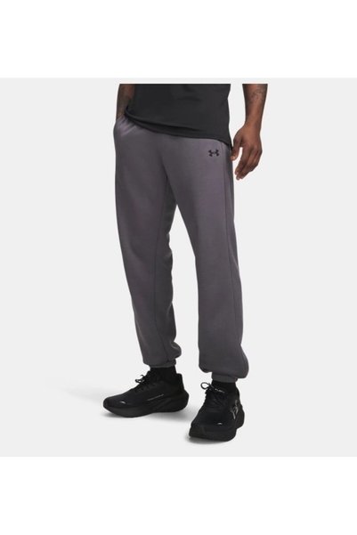 Under Armour بنطلون رياضي من الصوف المبطن للرجال باللون الأسود 6013724-025