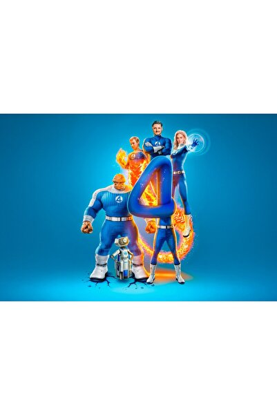 OEM Poster Marvel The Fantastic Four Primii Pași Eroul Cerurilor, 61x90 cm, p...