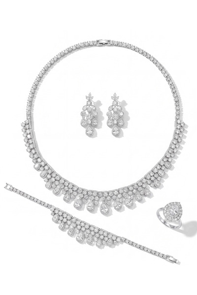 Atelier Duygu Milano Necklace Bracelet Earrings Ring Set