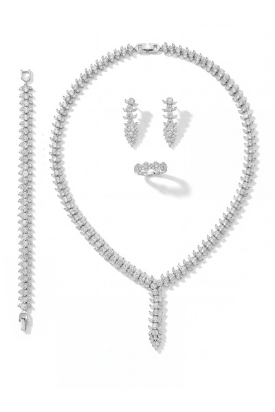 Atelier Duygu Verona Necklace Bracelet Earrings Ring Set