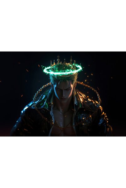 OEM Poster Maestrul Sabiei Roronoa Zoro 4k, 61x90 cm, poster6736
