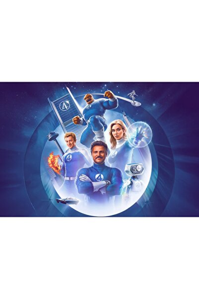 OEM Poster Marvel The Fantastic Four First Steps Team, 61x90 cm, poster6411