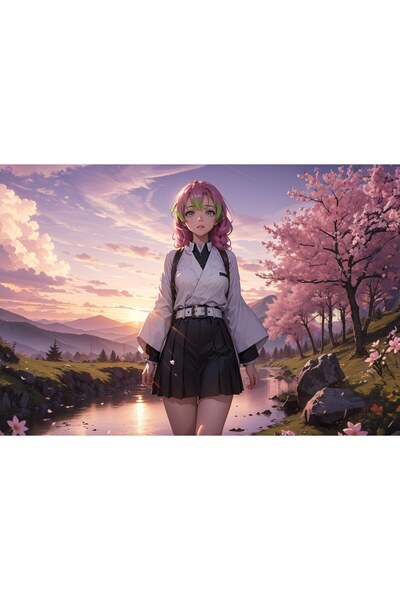 OEM Poster Vibrații Urbane Anime Fată de Stradă, 61x90 cm, poster6888