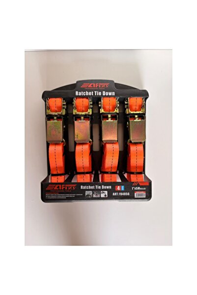 AFIXS Set de 4 chingi de ancorare cu clichet, Afixs, reglabile, lungime 5 m, ...