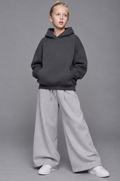 The Champ Clothing سويت شيرت بناتي كبير الحجم بقلنسوة - قلنسوة، جيب كانجارو، ...