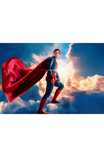 OEM Poster Superman cu pelerină roșie iconică, 61x90 cm, poster6784