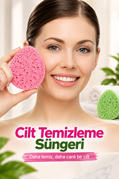 MUJGAN 2'li Renkli Yüz Temizleme Süngeri