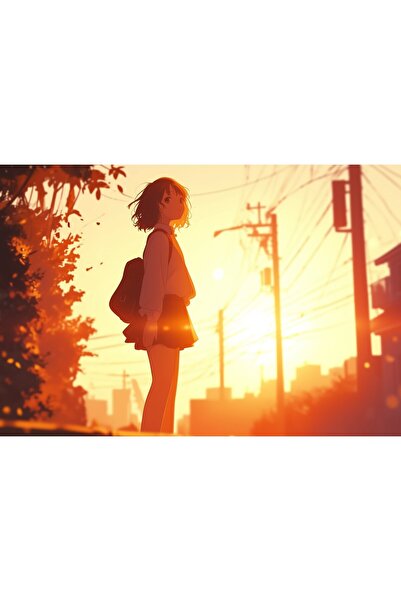 OEM Poster Fată Anime într-o dimineață senină și liniștită, 61x90 cm, poster6200